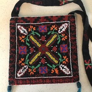 Christiana Beaded Bag Unused 10x10 Cross Body